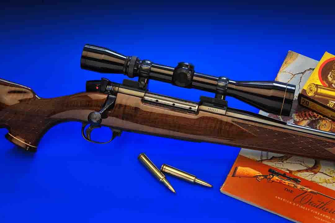Roy Weatherby’s approach to centerfire rifle design is no more apparent than his lasting profile of his Mark V rifle. Chambered in the 7mm Weatherby Magnum, Stan added some custom features to the gun when he ordered it.